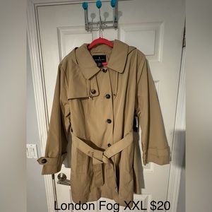 London Fog trench coat XXL. New with tags.